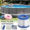 LIFCAUSAL Cartouches De Filtre De Piscine Pour Remplacement De Pompes De Filtre De Piscine De Filtre à Cartouche Intex Type D (Φ107 * Φ52 * 80Η)