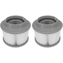 Lot De 2 Cartouches Filtrantes Pour Piscine, Accessoires De Filtre De Nettoyage De Piscine Gonflable De Rechange Pour Spa, Cartouche De Filtre Antimicrobienne Pour Spa Facile à Installer GrooFoo