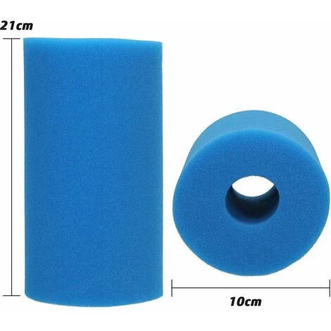 LIFCAUSAL Filtre En Mousse De Piscine éponge Filtre à Cartouche Lavable Réutilisable Pour Remplacement D'aquarium De Piscine Pour Filtre De Type A Bleu 21 * 10 * 9 Cm 4PCS / Pack 4 LIFCAUSAL Filtre En Mousse De Piscine éponge Filtre à Cartouche Lavable Réutilisable Pour Remplacement D'aquarium De Piscine Pour Filtre De Type A Bleu 21 * 10 * 9 Cm 4PCS / Pack – Image 4