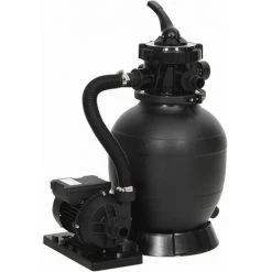 SUPERMARKET Filtre à Sable De Piscine Avec Vanne 6 Voies Noir SUHB-93395