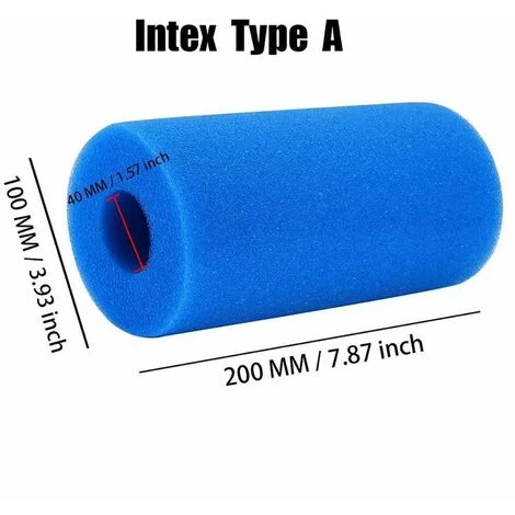 GRID COOL Lot De 2 Filtres De Type A éponge Filtre De Piscine Filtre En Mousse Lavable Réutilisable 5 GRID COOL Lot De 2 Filtres De Type A éponge Filtre De Piscine Filtre En Mousse Lavable Réutilisable – Image 5