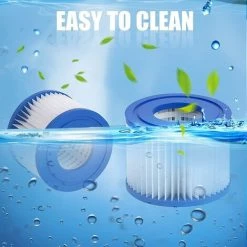 CATHERINE Générique 2 Cartouches De Filtration Pour Filtre Spa, Lot De 2 Cartouches Filtrantes Avec Filet Pour Spa Gonflable MSPA 7 CATHERINE Générique 2 Cartouches De Filtration Pour Filtre Spa, Lot De 2 Cartouches Filtrantes Avec Filet Pour Spa Gonflable MSPA -Pompe et filtre de piscine Soldes 63740318 3