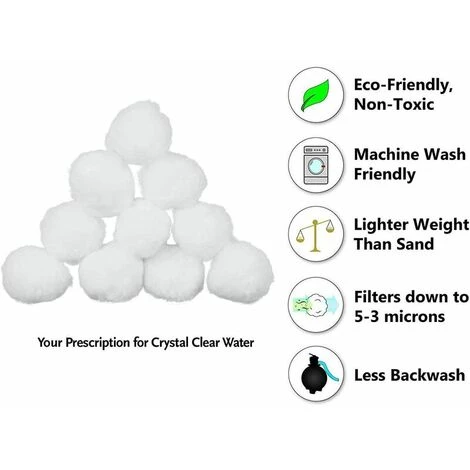 Filtre De Piscine De Réservoir De Poissons De Boule De Poils De Nitrification De Ménage (700g),HANBING 4 Filtre De Piscine De Réservoir De Poissons De Boule De Poils De Nitrification De Ménage (700g),HANBING – Image 4