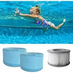 SINCèREETALI Lot De 6 Sacs En Maille Pour Filtre De Piscine MSpa, Filtre De Piscine Gonflable, Cartouches De Spa, Filet De Protection 10,5 X 6,8 Cm 7 SINCèREETALI Lot De 6 Sacs En Maille Pour Filtre De Piscine MSpa, Filtre De Piscine Gonflable, Cartouches De Spa, Filet De Protection 10,5 X 6,8 Cm -Pompe et filtre de piscine Soldes 63821152 3
