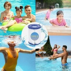 SINCèREETALI Lot De 2 Cartouches De Filtre De Piscine De Type II – Compatible Avec Les Filtres Bestway 58094 – Accessoires De Filtre De Piscine Gonflable De Rechange Pour Spa 7 SINCèREETALI Lot De 2 Cartouches De Filtre De Piscine De Type II – Compatible Avec Les Filtres Bestway 58094 – Accessoires De Filtre De Piscine Gonflable De Rechange Pour Spa -Pompe et filtre de piscine Soldes 63821488 3