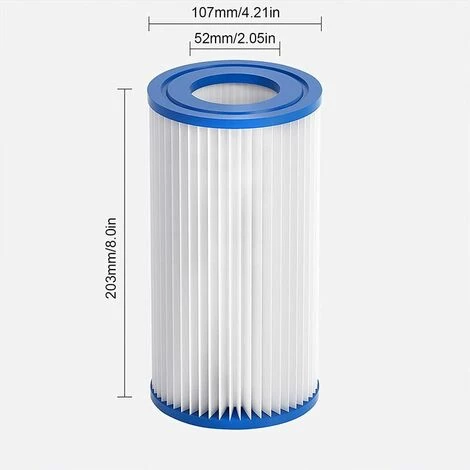 SINCèREETALI Filtre De Rechange Pour Piscine Spa - Cartouche Filtrante De Rechange Compatible Avec 29000E / 59900E Pour Piscine Gonflable, Bain à Remous, Spa 2 SINCèREETALI Filtre De Rechange Pour Piscine Spa - Cartouche Filtrante De Rechange Compatible Avec 29000E / 59900E Pour Piscine Gonflable, Bain à Remous, Spa – Image 2