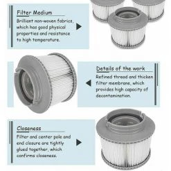 FOZIY Filtres De Spa - Filtres De Rechange，Fonepro -Pompe et filtre de piscine Soldes 63841235 3