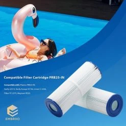 MOWZE Cartouche De Rechange Pour Pompe De Filtre PRB25-IN Convient Pour Pleatco PRB25-IN Darlly 42513 Europe SC704 Unicel C-4326 FC-2375 Magnum RD25 Spa - Eau Propre Et Salubre - 2 Pack 2 Pack -Pompe et filtre de piscine Soldes 63869981 3
