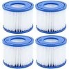MOWZE Lot De 4 Cartouche De Rechange Pour Filtre Cartouche Filtrante VI,pour Pool Filtre à Cartouche Piscine