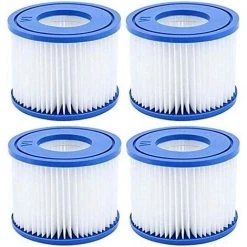 MOWZE Lot De 4 Cartouche De Rechange Pour Filtre Cartouche Filtrante VI,pour Pool Filtre à Cartouche Piscine