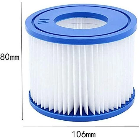 MOWZE Lot De 4 Cartouche De Rechange Pour Filtre Cartouche Filtrante VI,pour Pool Filtre à Cartouche Piscine 2 MOWZE Lot De 4 Cartouche De Rechange Pour Filtre Cartouche Filtrante VI,pour Pool Filtre à Cartouche Piscine – Image 2