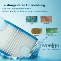 GroupM 12 Pièces Filtre Pompe Gonflable Source Chaude Piscine élément Filtrant Accessoires De Remplacement élément Filtrant -Pompe et filtre de piscine Soldes 63890273 5