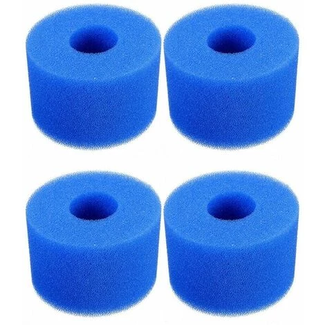GroupM Cartouche Filtrante En Mousse 4 Pièces, Mousse Filtrante Pour Piscine, Réutilisable Et Lavable 1 GroupM Cartouche Filtrante En Mousse 4 Pièces, Mousse Filtrante Pour Piscine, Réutilisable Et Lavable