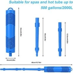 ROSIER Filtre Spa Dure 4 Mois Cartouches De Filtres De Piscine à Cartouche Pièces Minérales Pour Spa Et Jacuzzi Cartouche Filtrante Pour Piscine Et Spa Cartouche Spa Bâton Filtre De Piscine, 2 Pièces,—VEBTles -Pompe et filtre de piscine Soldes 63909392 4
