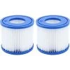 LYCXAMES Lot De 2 Cartouche De Rechange Pour Filtre Bestway Cartouche Filtrante VI Pour Lay-Z-Spa Miami, Vegas, Monaco