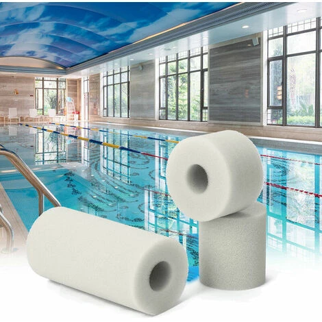 DECKON Colonne Eponge Filtrante Haute Efficacite Le Tube Eponge Nettoyant Pour Piscine Spa Peut Etre Lave A Plusieurs Reprises, Type Blanc Deux 108*73*40mm 4 DECKON Colonne Eponge Filtrante Haute Efficacite Le Tube Eponge Nettoyant Pour Piscine Spa Peut Etre Lave A Plusieurs Reprises, Type Blanc Deux 108*73*40mm – Image 4