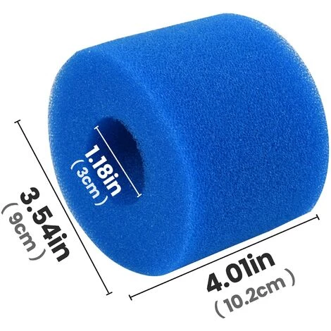 ENLENK Éponge Filtrante Type A, Lot De 4 Filtres De Piscine, Filtre Éponge Cartouche, Mousse Pour Filtre Piscine, Réutilisables Et Lavables, Pour Spa, Piscine 2 ENLENK Éponge Filtrante Type A, Lot De 4 Filtres De Piscine, Filtre Éponge Cartouche, Mousse Pour Filtre Piscine, Réutilisables Et Lavables, Pour Spa, Piscine – Image 2