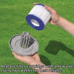 TINOR Paquet De 2 Cartouches Filtrantes VI De Rechange Pour Filtre De Piscine Bestway VI Pour Miami, Vegas, Palm Springs, Monaco, Taille Bestway, Accessoires De Filtre De Rechange -Pompe et filtre de piscine Soldes 64028696 3