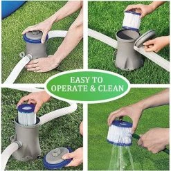 TINOR Paquet De 2 Cartouches Filtrantes VI De Rechange Pour Filtre De Piscine Bestway VI Pour Miami, Vegas, Palm Springs, Monaco, Taille Bestway, Accessoires De Filtre De Rechange -Pompe et filtre de piscine Soldes 64028696 4