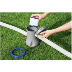 TINOR Bestway 58093 Lot De 2 Cartouches Type I，Bestway 58093 Cartouches Type I, Cartouche Filtre Piscine Type I Pour Bestway Pompe De Piscine, Filtre Piscine Type I Pour Le Nettoyage Des Tuyaux -Pompe et filtre de piscine Soldes 64031839 3