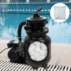 TINOR Filtre Balls 700 G Remplace 25 Kg De Sable Filtrant, Balles Filtrantes Pour Piscine, Pompe De Filtration, Filtre à Sable D'aquarium.(700g) 8 TINOR Filtre Balls 700 G Remplace 25 Kg De Sable Filtrant, Balles Filtrantes Pour Piscine, Pompe De Filtration, Filtre à Sable D'aquarium.(700g) -Pompe et filtre de piscine Soldes 64032070 4
