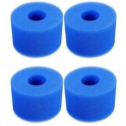 CARILLONSàVENT 4 Pièces Éponge Filtrante Type S1, Cartouche De Filtre En Mousse, Mousse Pour Filtre Piscine, Réutilisables Et Lavables, Filtre En Mousse Pour Spa, Piscine, Jacuzzi Carivent