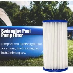 TANCYCO Cartouche Filtrante Pour Pompe De Piscine, Peut être Nettoyée à Plusieurs Reprises, Type A/C