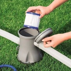 TANCYCO Élément Filtrant De Piscine Filtre De Rechange Pour Cartouche De Filtre De Piscine Réutilisable Compatible Avec Les Accessoires De Piscine Domestique Bestway VII/Intex D -107*95mm -Pompe et filtre de piscine Soldes 64277643 3