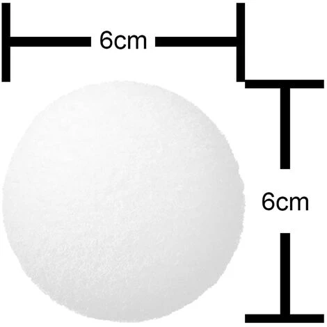 TANCYCO 4 Pièces Boules Filtrantes En éponge Blanche Boule De Filtre De Nettoyage De Piscine Réutilisable écologique 2 TANCYCO 4 Pièces Boules Filtrantes En éponge Blanche Boule De Filtre De Nettoyage De Piscine Réutilisable écologique – Image 2
