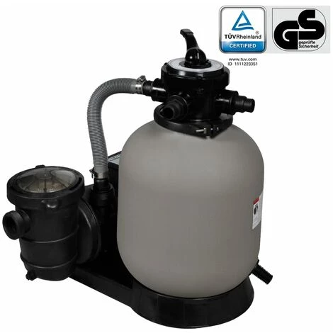 TANCYCO Pompe à Filtre à Sable 600 W 17000 L/h 1 TANCYCO Pompe à Filtre à Sable 600 W 17000 L/h