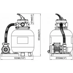 TANCYCO Pompe à Filtre à Sable 600 W 17000 L/h 9 TANCYCO Pompe à Filtre à Sable 600 W 17000 L/h -Pompe et filtre de piscine Soldes 64395717 5