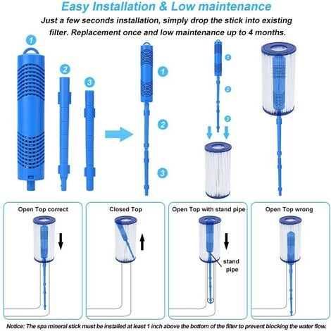 BF Filtre, Cartouche Purificateur Minéral 2 Pièces Purificateur Minéral, Bâtons Minéraux Pour La Clarification De L'Eau 3 BF Filtre, Cartouche Purificateur Minéral 2 Pièces Purificateur Minéral, Bâtons Minéraux Pour La Clarification De L'Eau – Image 3
