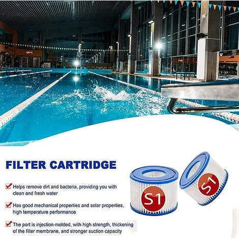 MEZHENG Cartouches De Filtre De Rechange Piscine Pour Intex S1, Filtre à Pour Remous Pour Purespa 29001e,Filtre Spa - Cartouches De Rechange Pour Piscine,Spa,Baignoire (6pièces) 3 MEZHENG Cartouches De Filtre De Rechange Piscine Pour Intex S1, Filtre à Pour Remous Pour Purespa 29001e,Filtre Spa - Cartouches De Rechange Pour Piscine,Spa,Baignoire (6pièces) – Image 3