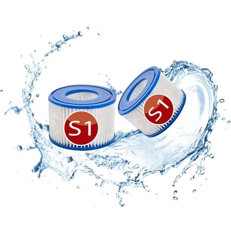 MEZHENG Cartouches De Filtre De Rechange Piscine Pour Intex S1, Filtre à Pour Remous Pour Purespa 29001e,Filtre Spa - Cartouches De Rechange Pour Piscine,Spa,Baignoire (2pièces) 1 MEZHENG Cartouches De Filtre De Rechange Piscine Pour Intex S1, Filtre à Pour Remous Pour Purespa 29001e,Filtre Spa - Cartouches De Rechange Pour Piscine,Spa,Baignoire (2pièces)