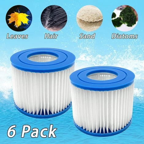 AOUGO Cartouche De Filtre De Bain à Remous Type VI De Remplacement Pour Filtres De Spa - 90352E 58323E 58323 Filtre De Pompe De Piscine (lot De 6) 1 AOUGO Cartouche De Filtre De Bain à Remous Type VI De Remplacement Pour Filtres De Spa - 90352E 58323E 58323 Filtre De Pompe De Piscine (lot De 6)