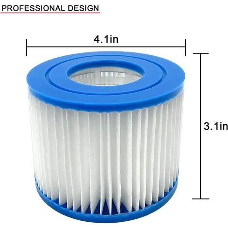 AOUGO Cartouche De Filtre De Bain à Remous Type VI De Remplacement Pour Filtres De Spa - 90352E 58323E 58323 Filtre De Pompe De Piscine (lot De 6) 2 AOUGO Cartouche De Filtre De Bain à Remous Type VI De Remplacement Pour Filtres De Spa - 90352E 58323E 58323 Filtre De Pompe De Piscine (lot De 6) – Image 2
