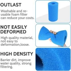 2 Pièces Éponge Filtrante Type S1, Cartouche De Filtre En Mousse, Mousse Pour Filtre Piscine, Réutilisables Et Lavables, Filtre En Mousse Pour Spa, Piscine, Jacuzzi(20*10*4cm) 56Vingt 7 2 Pièces Éponge Filtrante Type S1, Cartouche De Filtre En Mousse, Mousse Pour Filtre Piscine, Réutilisables Et Lavables, Filtre En Mousse Pour Spa, Piscine, Jacuzzi(20*10*4cm) 56Vingt -Pompe et filtre de piscine Soldes 64936234 3