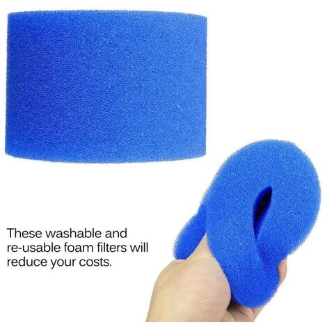 Éponge Filtrante Type S1 Filtres De Piscine En Mousse, Cartouche Filtrante RéUtilisable Pour Intex Type S1, Mousse Pour Piscine, Aquarium, Spa(4 Pièces) 56Vingt 5 Éponge Filtrante Type S1 Filtres De Piscine En Mousse, Cartouche Filtrante RéUtilisable Pour Intex Type S1, Mousse Pour Piscine, Aquarium, Spa(4 Pièces) 56Vingt – Image 5