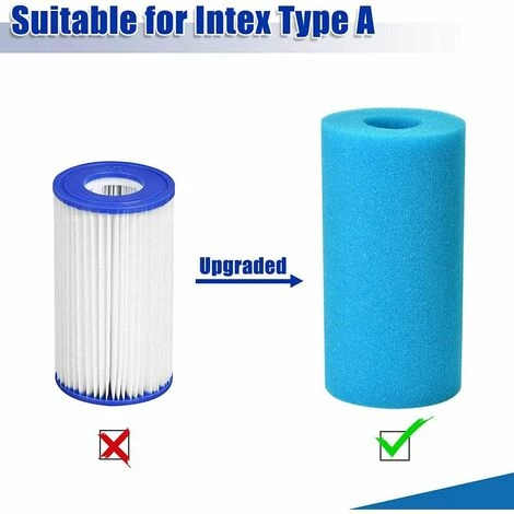 L'FLANEUR 4 Pièces éponge Filtrante Type A, Cartouche De Filtre En Mousse, Mousse Pour Filtre Piscine, Réutilisables Et Lavables, Filtre En Mousse Pour Spa, Piscine, Jacuzzi ANEUR 4 L'FLANEUR 4 Pièces éponge Filtrante Type A, Cartouche De Filtre En Mousse, Mousse Pour Filtre Piscine, Réutilisables Et Lavables, Filtre En Mousse Pour Spa, Piscine, Jacuzzi ANEUR – Image 4