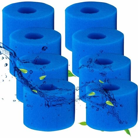 L'FLANEUR éponge Filtre S1 Pour Spa,Cartouche Filtre Piscine Pour Intex,Type S1 Pour Intex 29001 E Pure Spa,Réutilisables Et Lavables, Filtre En Mousse Pour Spa, Piscine (8 Pcs) ANEUR 1 L'FLANEUR éponge Filtre S1 Pour Spa,Cartouche Filtre Piscine Pour Intex,Type S1 Pour Intex 29001 E Pure Spa,Réutilisables Et Lavables, Filtre En Mousse Pour Spa, Piscine (8 Pcs) ANEUR