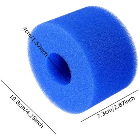 BDD Éponge Filtrante Bleue Éponge Cylindrique Éponge Filtrante Tubulaire (10 Pièces) 2 BDD Éponge Filtrante Bleue Éponge Cylindrique Éponge Filtrante Tubulaire (10 Pièces) – Image 2