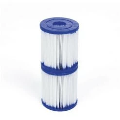 OSQI Bestway 58093 Lot De 2 Cartouches Type I,Bestway 58093 Cartouches Type I, Cartouche Filtre Piscine Type I Pour Bestway Pompe De Piscine, Filtre Piscine Type I Pour Le Nettoyage Des Tuyaux