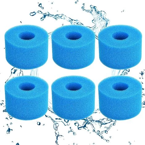 OSQI Éponge Filtrante Type S1, Cartouche De Filtre En Mousse, Mousse Pour Filtre Piscine, Réutilisables Et Lavables, Filtre En Mousse Pour Spa, Piscine, Jacuzzi (6, Bleu) 1 OSQI Éponge Filtrante Type S1, Cartouche De Filtre En Mousse, Mousse Pour Filtre Piscine, Réutilisables Et Lavables, Filtre En Mousse Pour Spa, Piscine, Jacuzzi (6, Bleu)