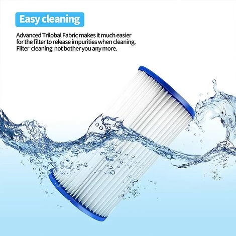 OSQI Filtre De Rechange Pour Piscine Spa - Cartouche Filtrante De Rechange Compatible Avec 29000E / 59900E Pour Piscine Gonflable, Bain à Remous, Spa 4 OSQI Filtre De Rechange Pour Piscine Spa - Cartouche Filtrante De Rechange Compatible Avec 29000E / 59900E Pour Piscine Gonflable, Bain à Remous, Spa – Image 4