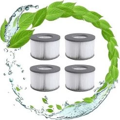OSQI Filtres De Rechange Pour Cartouche Filtrante Mspa, Pour Spa Sous-marin Et Spa, Adaptés à Tous Les Spas Actuels, Pour Piscines Gonflables (4 Pièces)
