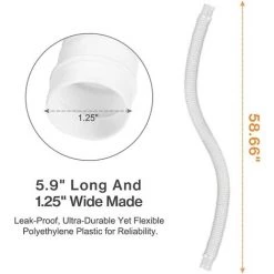 READCLY-Tuyau De Rechange Pour Piscine De 1,25 Po De Diamètre Pour Piscines Hors Terre, Piscine Avec Pince Métallique Pour Pompe De Filtre Intex Ou Tuyaux De 3,2 Cm - 1,5 Mètre De Long (Paquet De 2) -Pompe et filtre de piscine Soldes 65599082 3