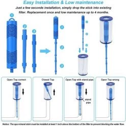 HELLO KITTY BAIN Filtre, Cartouche Purificateur Minéral 2 Pièces Purificateur Minéral, Bâtons Minéraux Pour La Clarification De L'Eau 6 HELLO KITTY BAIN Filtre, Cartouche Purificateur Minéral 2 Pièces Purificateur Minéral, Bâtons Minéraux Pour La Clarification De L'Eau -Pompe et filtre de piscine Soldes 65627004 3