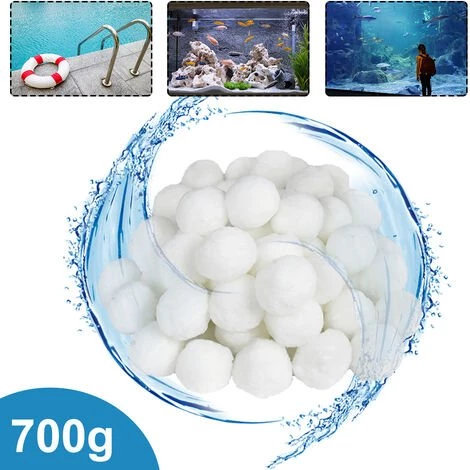 UISEBRT Balles Filtrantes Pour Piscine - 700 G - Pour Système De Filtration à Sable - Remplace 25 Kg De Sable Filtrant, Convient Pour La Piscine, Pompe De Filtration (700 G) 1 UISEBRT Balles Filtrantes Pour Piscine - 700 G - Pour Système De Filtration à Sable - Remplace 25 Kg De Sable Filtrant, Convient Pour La Piscine, Pompe De Filtration (700 G)