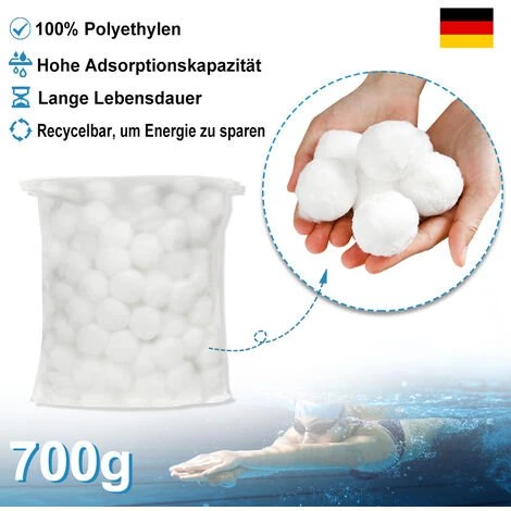 UISEBRT Balles Filtrantes Pour Piscine - 700 G - Pour Système De Filtration à Sable - Remplace 25 Kg De Sable Filtrant, Convient Pour La Piscine, Pompe De Filtration (700 G) 4 UISEBRT Balles Filtrantes Pour Piscine - 700 G - Pour Système De Filtration à Sable - Remplace 25 Kg De Sable Filtrant, Convient Pour La Piscine, Pompe De Filtration (700 G) – Image 4