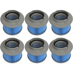 ZOLGINAH Remplacement Des Filtres Pour Piscine, Hotsubbs Et Spas Cartouches De Filtres De Piscine Pour Filtre Spa, Pompe à Cartouche Filtrante Pour MSPA FD2089 (6 Filtres Édition Améliorée)